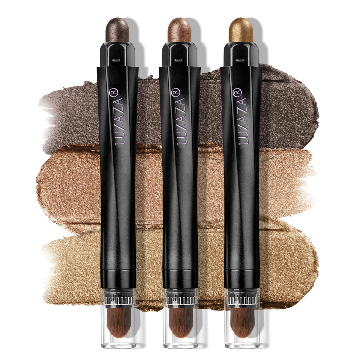 Luxaza Pro, bâton ombre brun, teint neutre quotidien et naturel.