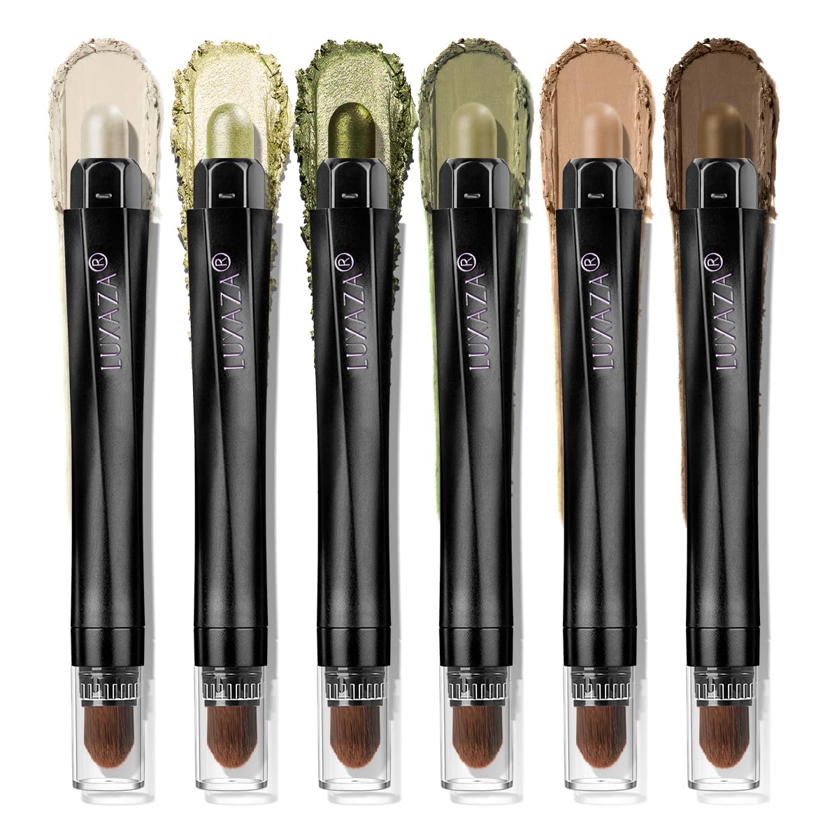 Ombre-stick vert métallique de LUXAZA PRO FIREFLIES LIGHT pour un regard durable.