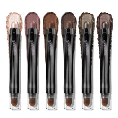 Luxaza Pro six-piece neutral eyeshadow set in sleek packaging for on-the-go makeup