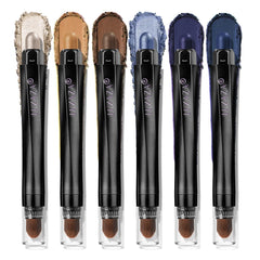 Fard à paupières stick bleu foncé de LUXAZA PRO, application douce et précise.