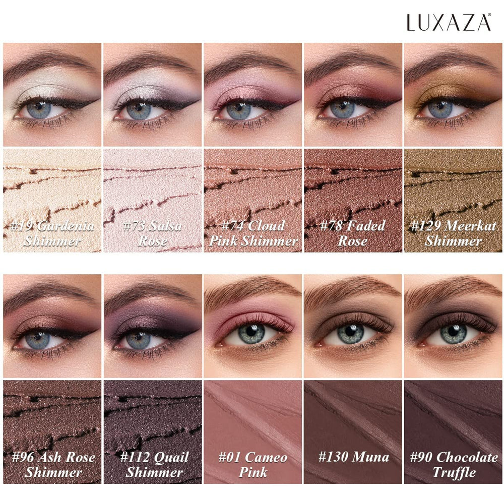 LUXAZA PRO teintes neutres brillantes et mates pour des transitions naturelles.
