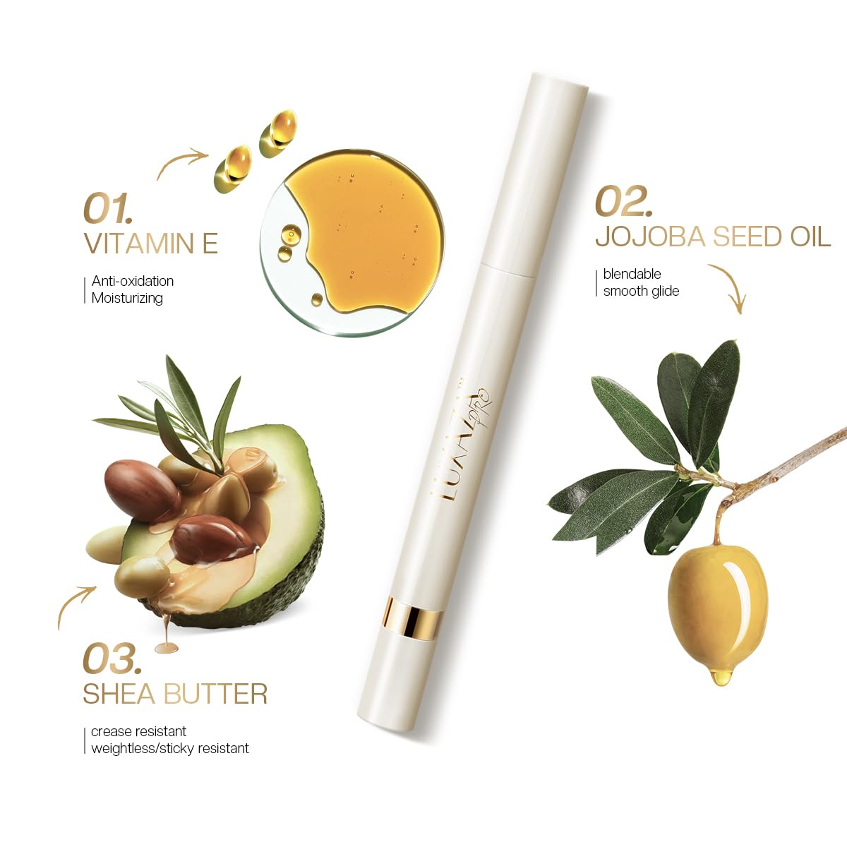Luxaza Pro tenue longue durée résiste aux bavures tout au long de la journée