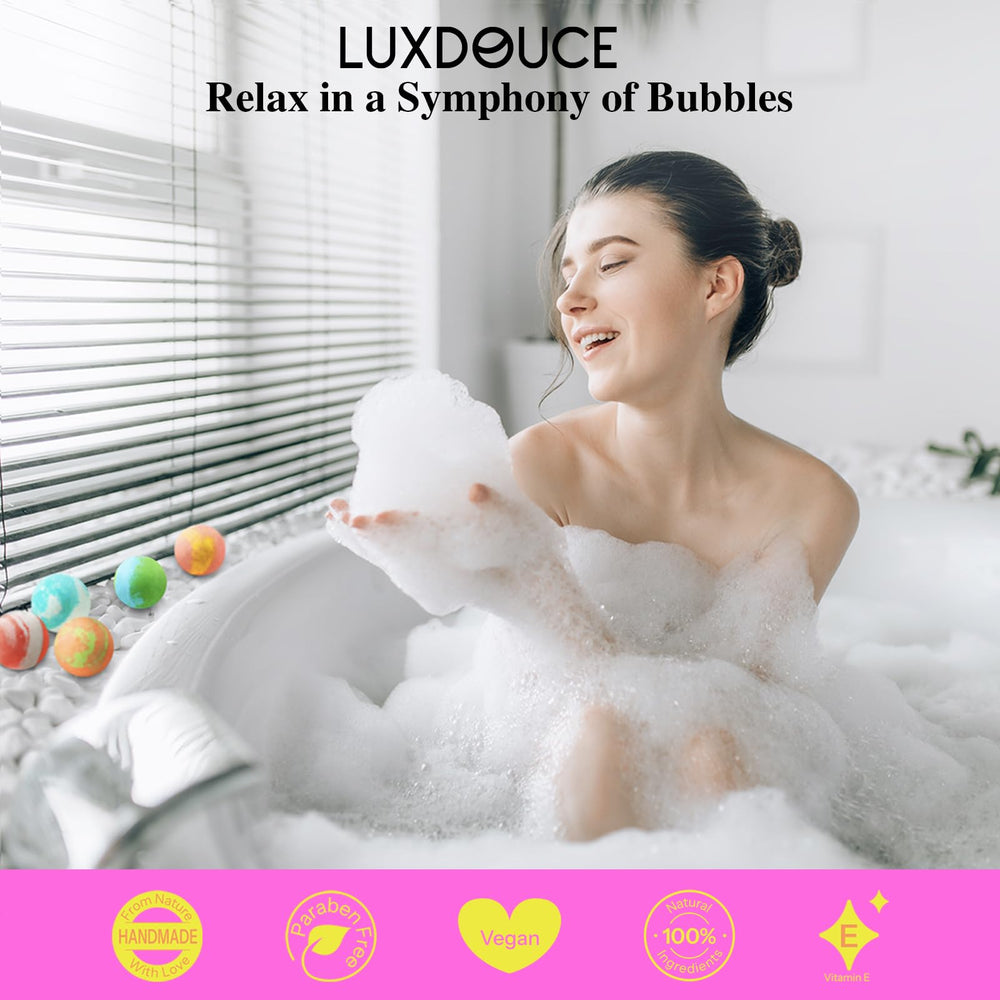 Coffret cadeau LUXDOUCE prêt à offrir, parfait pour anniversaires et occasions estivales.