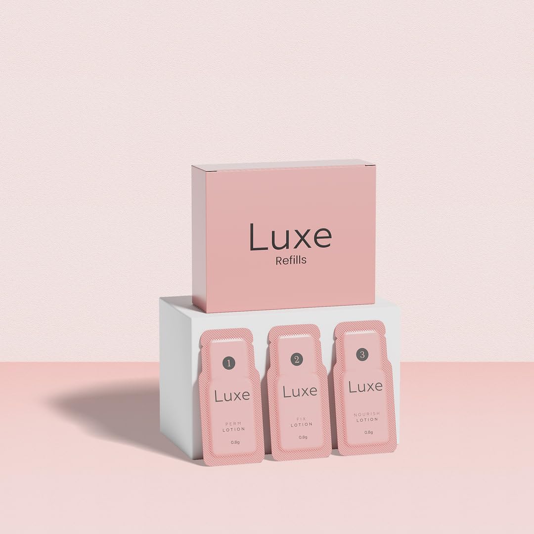 Luxe Cosmetics sachets-remplissage-perm – maintien durable pour cils parfaitement relevés.