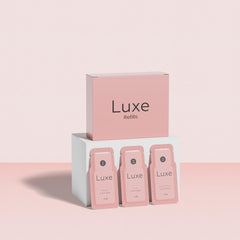 Luxe Cosmetics sachets-remplissage-perm – maintien durable pour cils parfaitement relevés.