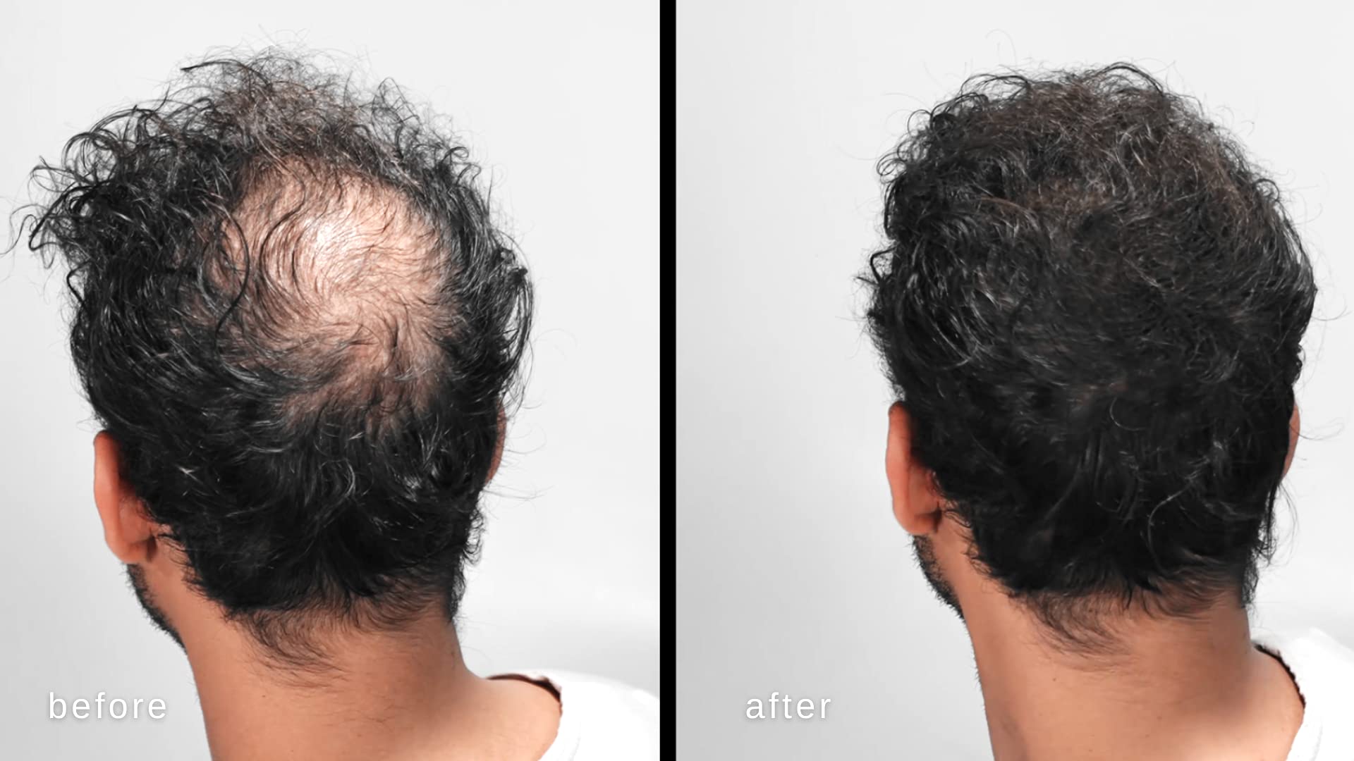 Application rapide des fibres capillaires LUXE Professional, résultat quasi instantané.