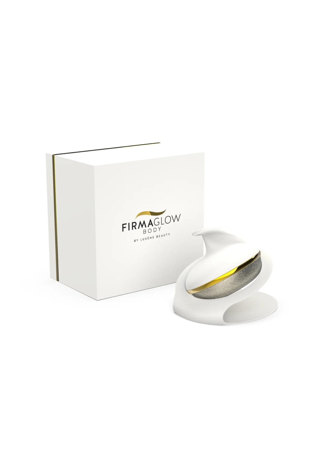 Luxene Beauty Firmaglow montre la surface diamant pour exfolier le corps en douceur