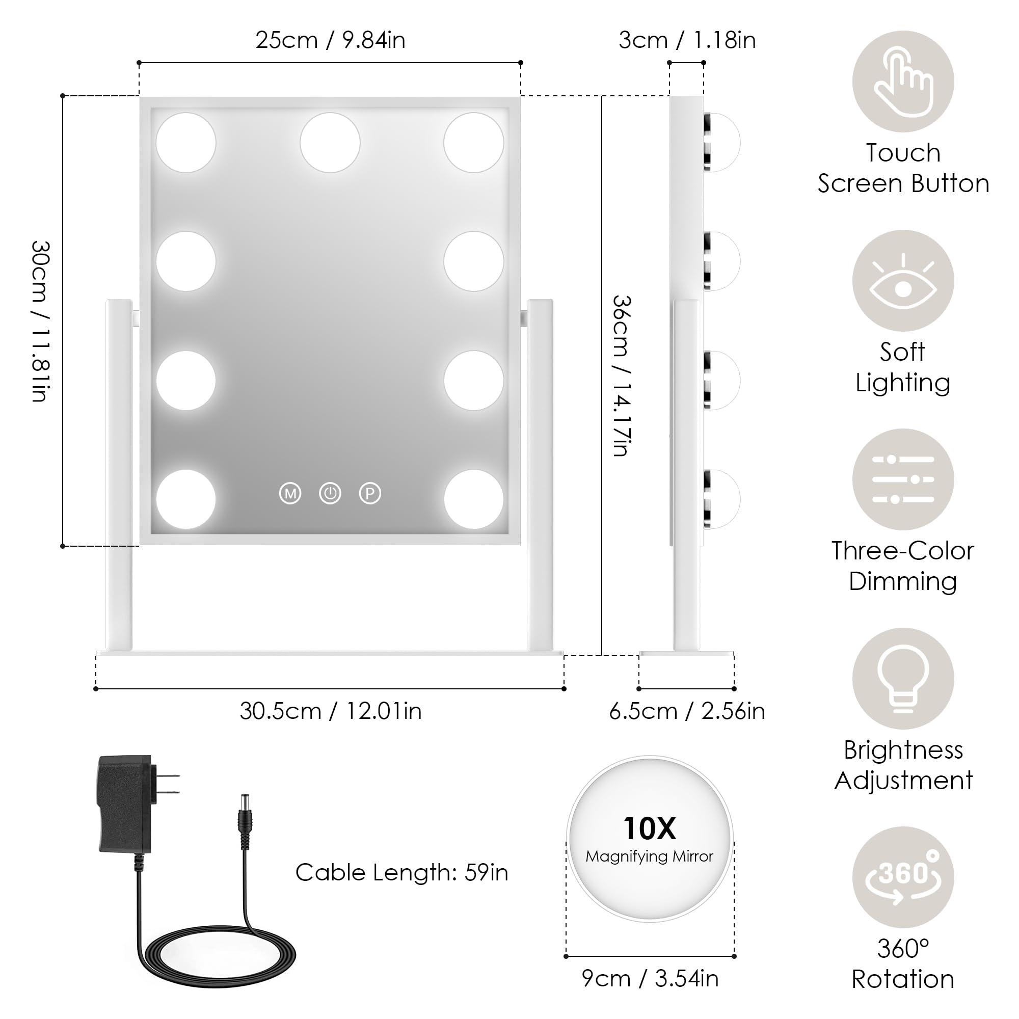 Luxevue cadre metalique robuste et design durable