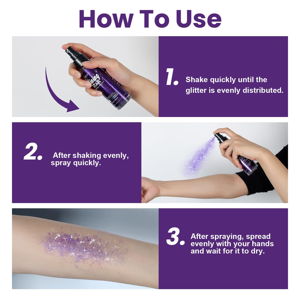 Luxfume spray paillettes cheveux pour un look scintillant qui dure.