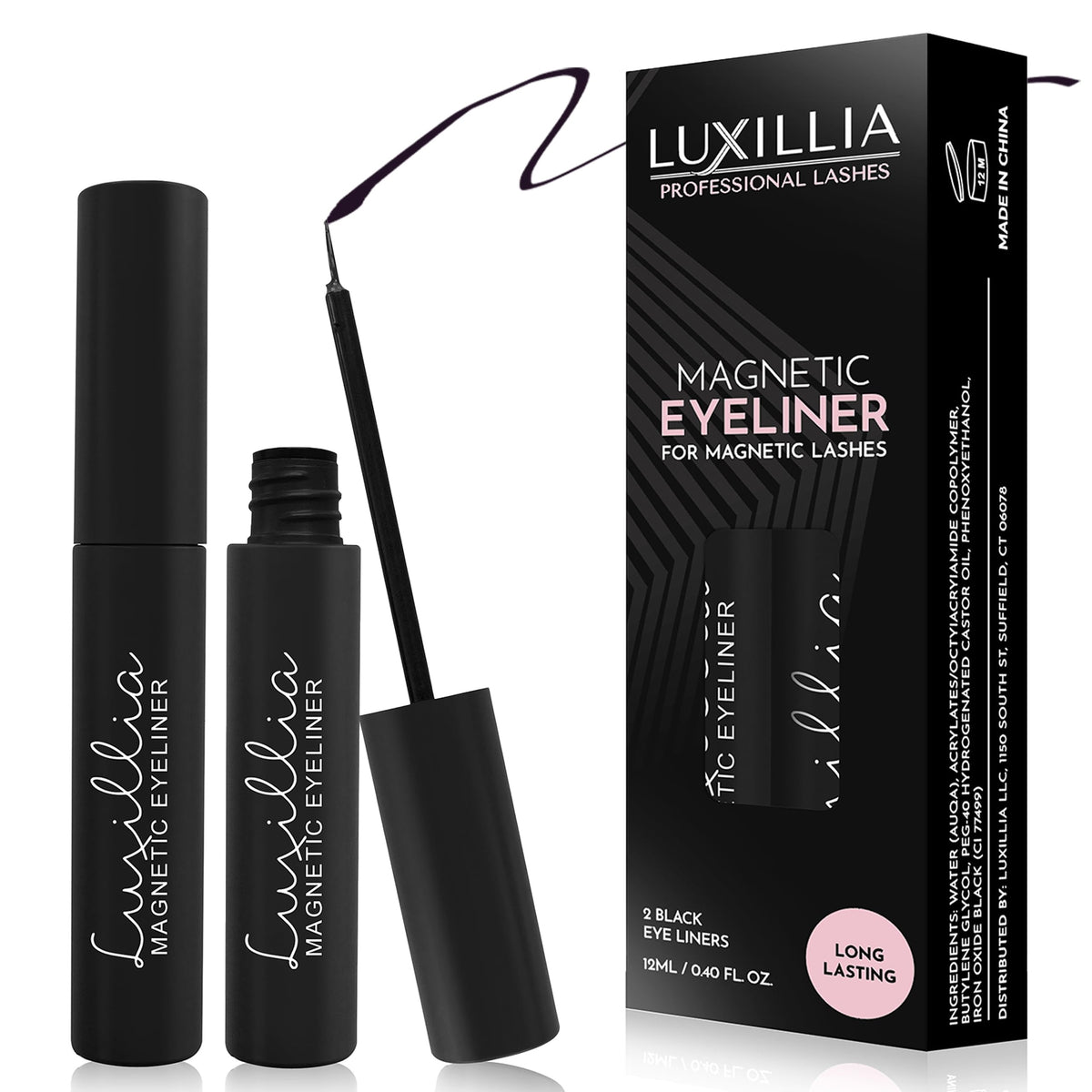 Luxillia Eyeliner Magnétique - bouteille noire pour une application précise et durable