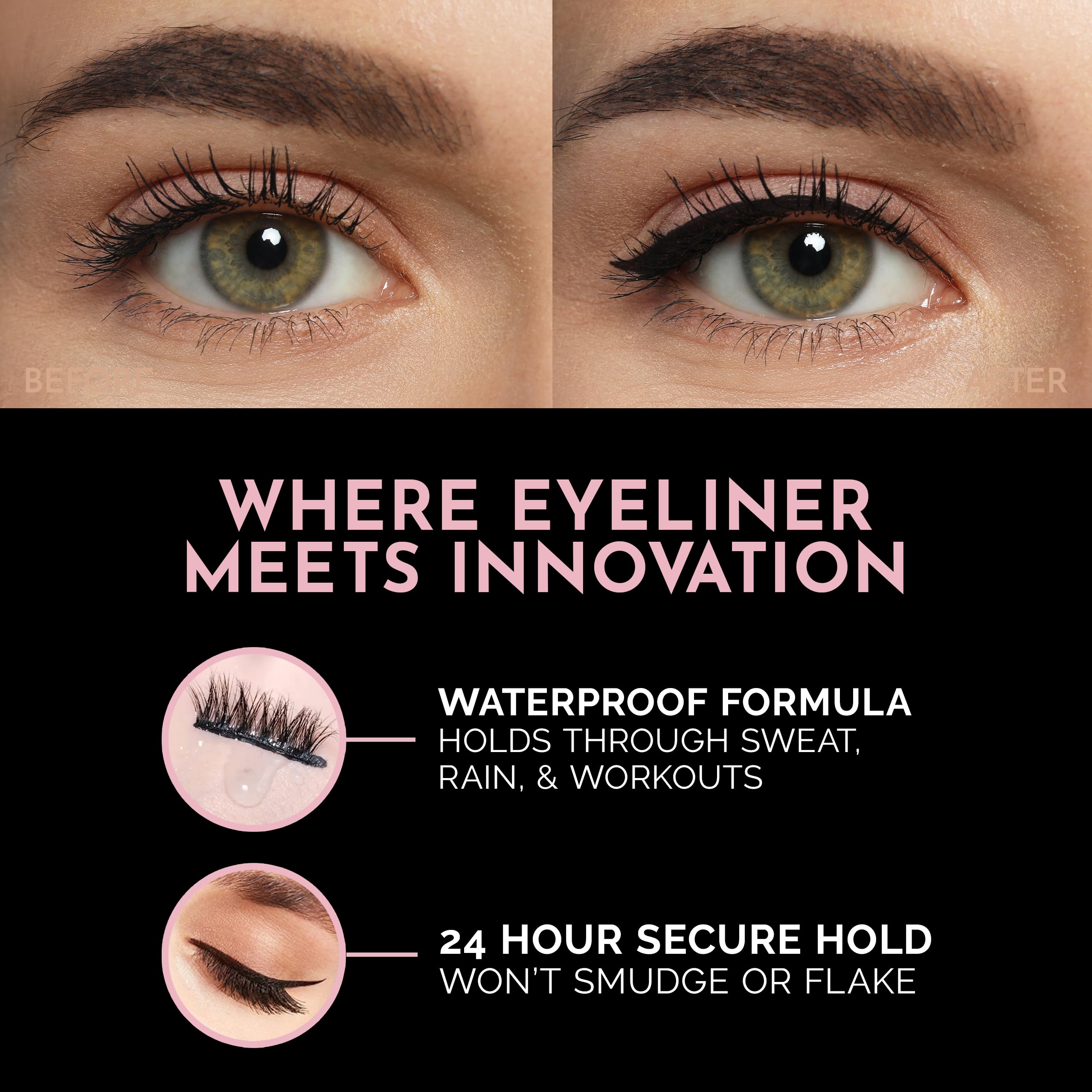 Luxillia Eyeliner Magnétique - visuel de précision pour tracés nets