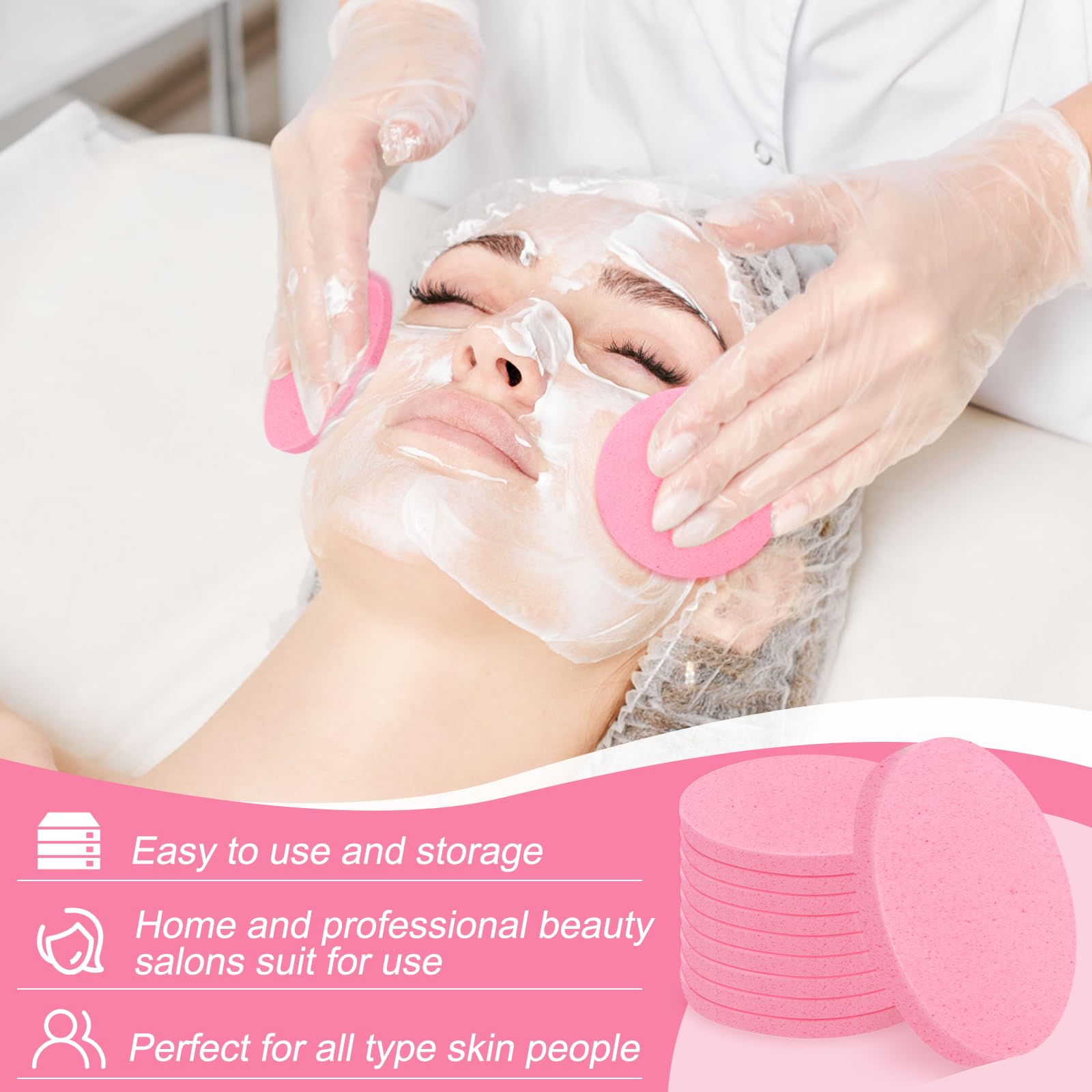 Luxiv éponge comprimée visage, parfaite pour démaquillage et préparation du soin.