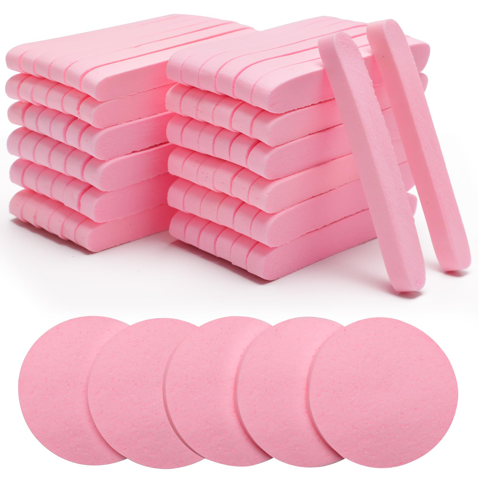 Luxiv éponge comprimée visage, pack de 120 pièces, idéal pour usage quotidien.