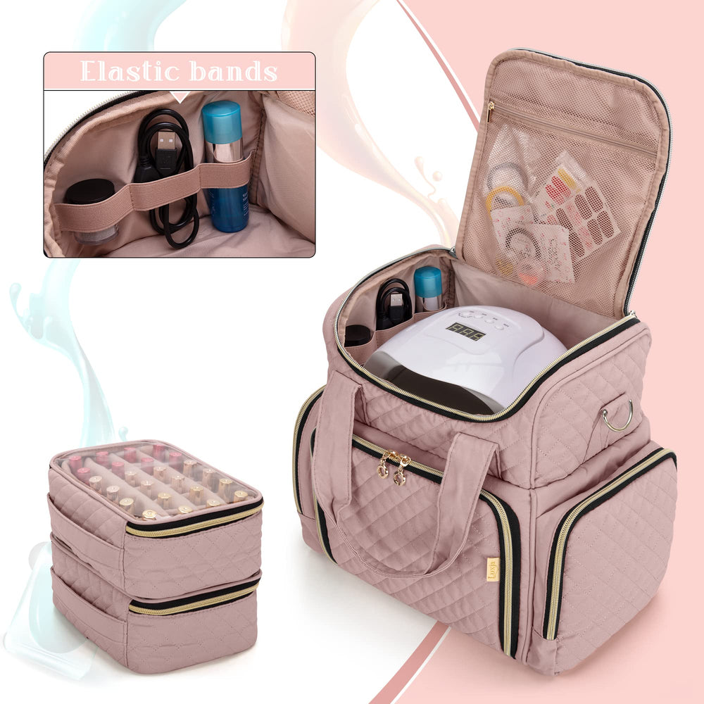 Boîtes amovibles pour 24 bouteilles de vernis, modularité pratique.