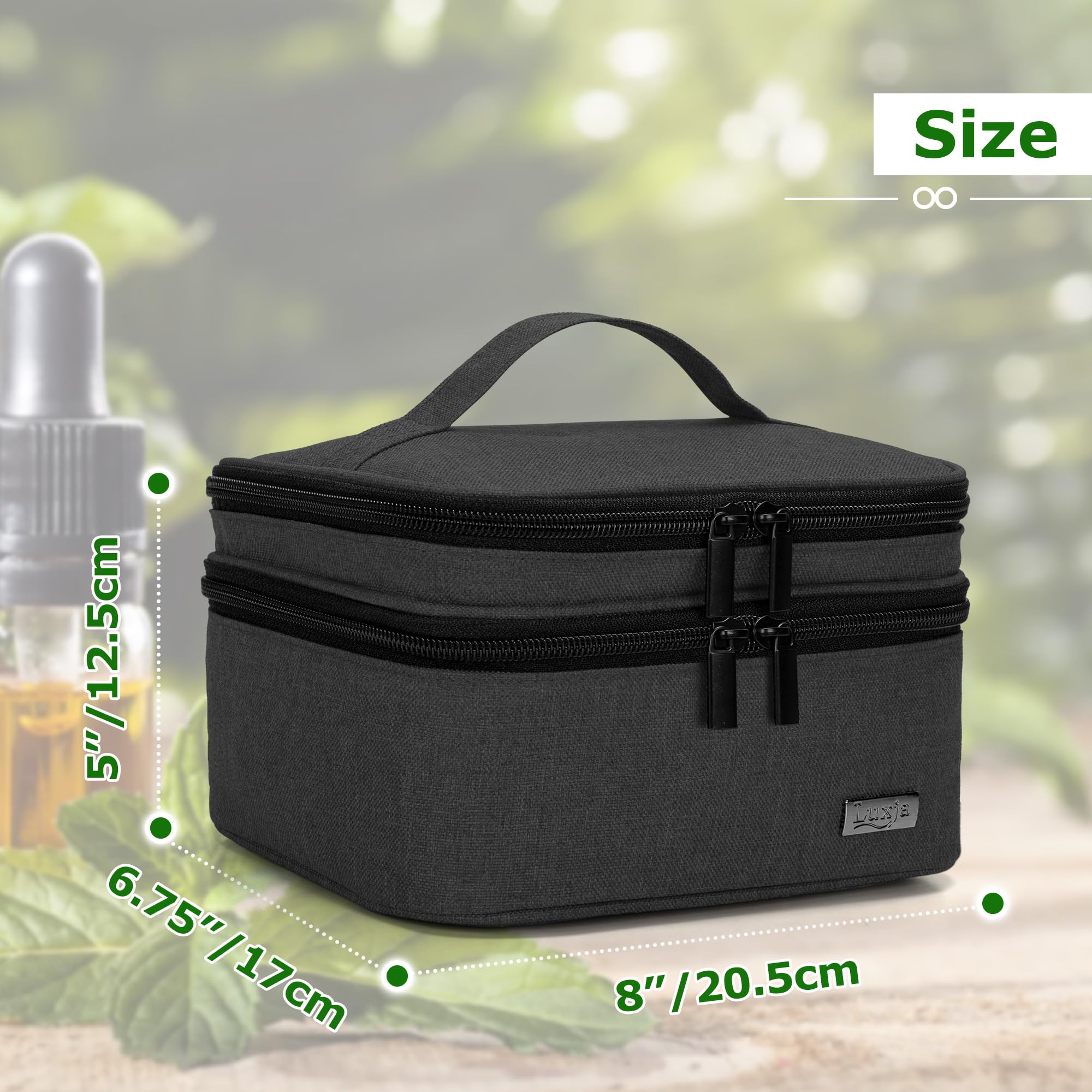 LUXJA padding and heavy-duty nylon resist daily wear and tear.