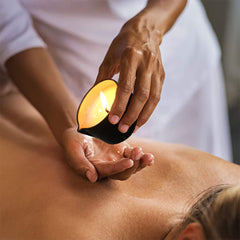 Cire fondue Luxmasa libère huile prête au massage apaisant