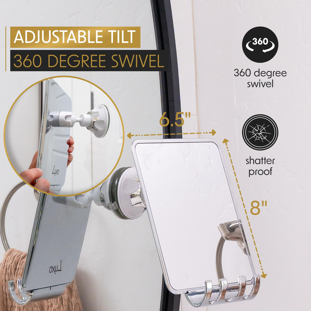 Luxo miroir-douche incassable et leger pour usage quotidien.