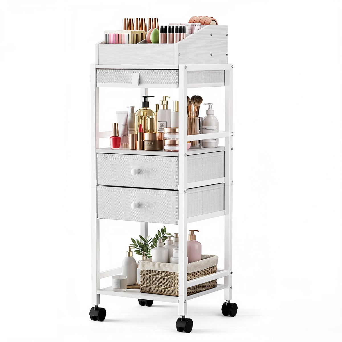 Luxspire chariot organisateur maquillage tiroirs: rangement pratique et accessible pour vos produits