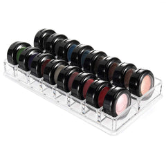 Luxspire organiseur ombres à paupières en acrylique transparent pour un rangement clair