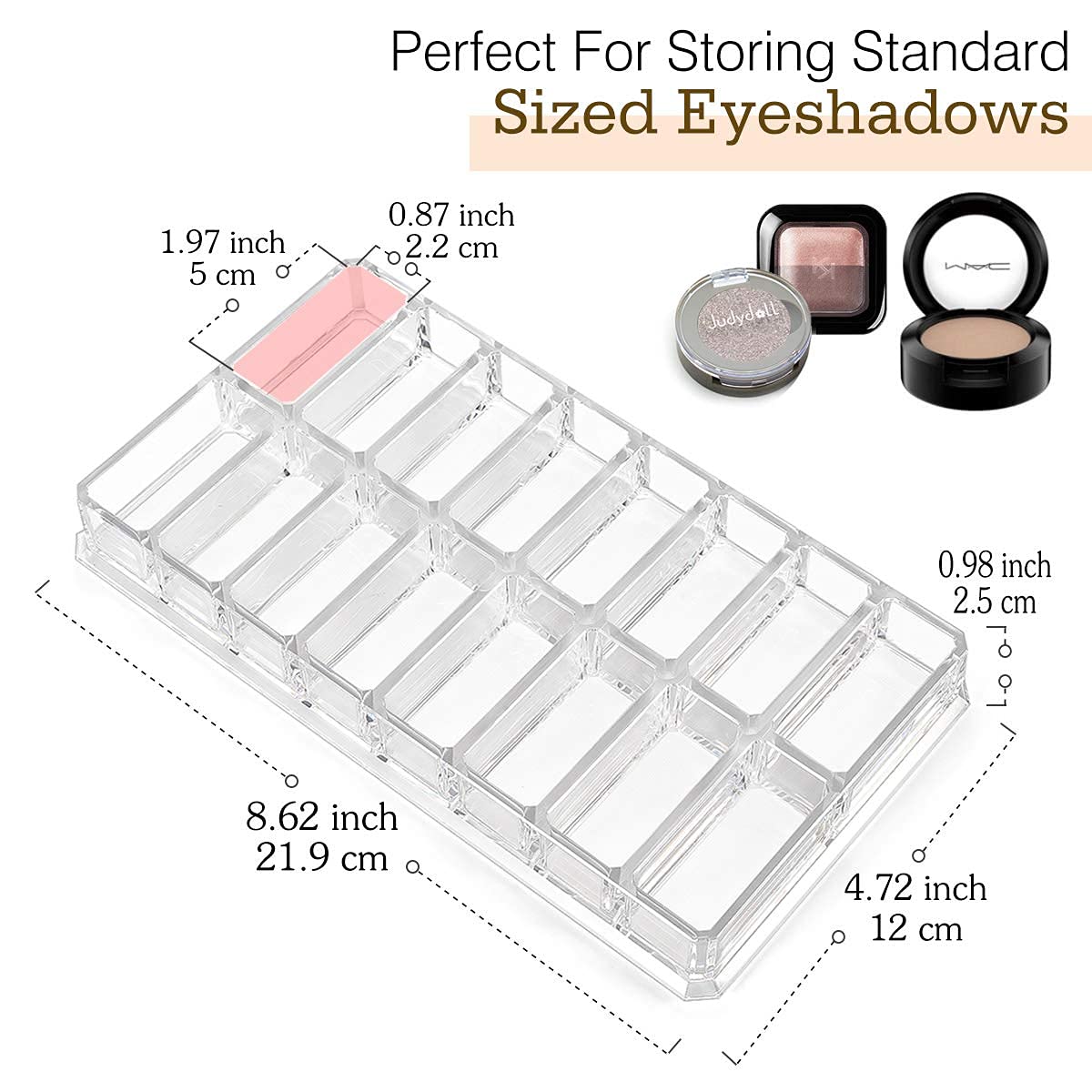 Luxspire rangement maquillage mini-pots en acrylique – accès rapide grâce aux compartiments dédiés