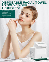 Lingettes visage LUXU—haute absorption, nettoie en douceur.