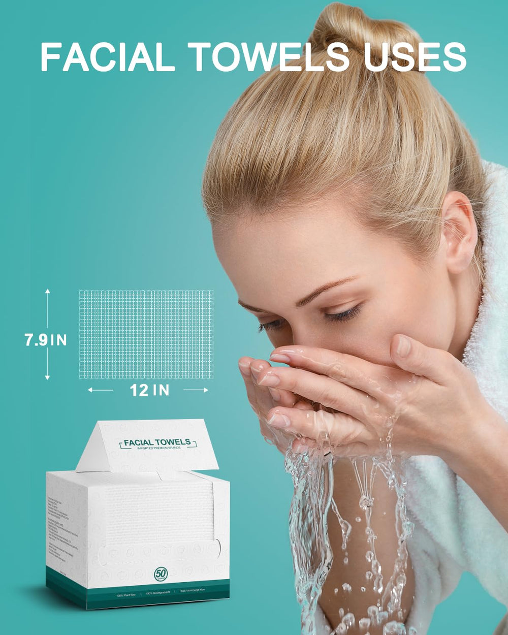 Lingettes visage LUXU—idéales pour toutes les peaux, même sensibles.