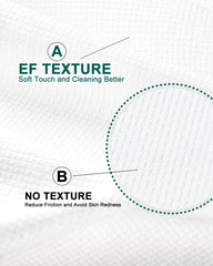 Lingettes visage LUXU—texture double-face pour nettoyage en profondeur.