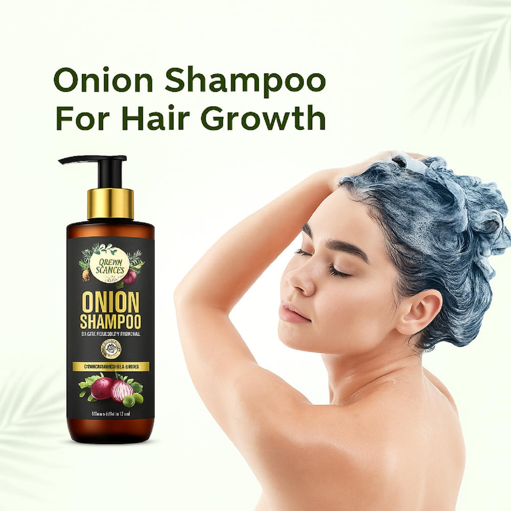 Luxura Sciences Shampooing à l'oignon – frizz maîtrisé et brillance naturelle.