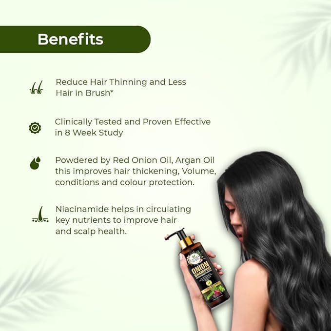 Luxura Sciences Shampooing à l'oignon – huile d'argan et bienfaits nourrissants.