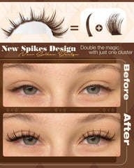 Clusters bruns Lvmixwig 10-14 mm pour un fini naturel.