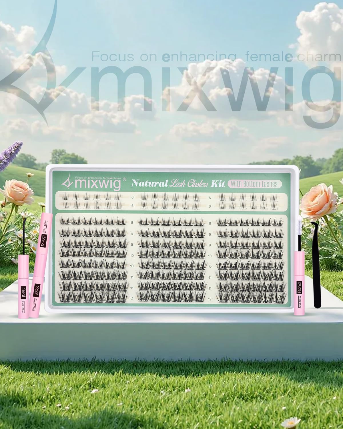 Kit complet maquillage cils Lvmixwig: tout ce qu’il faut pour un look plume maison.