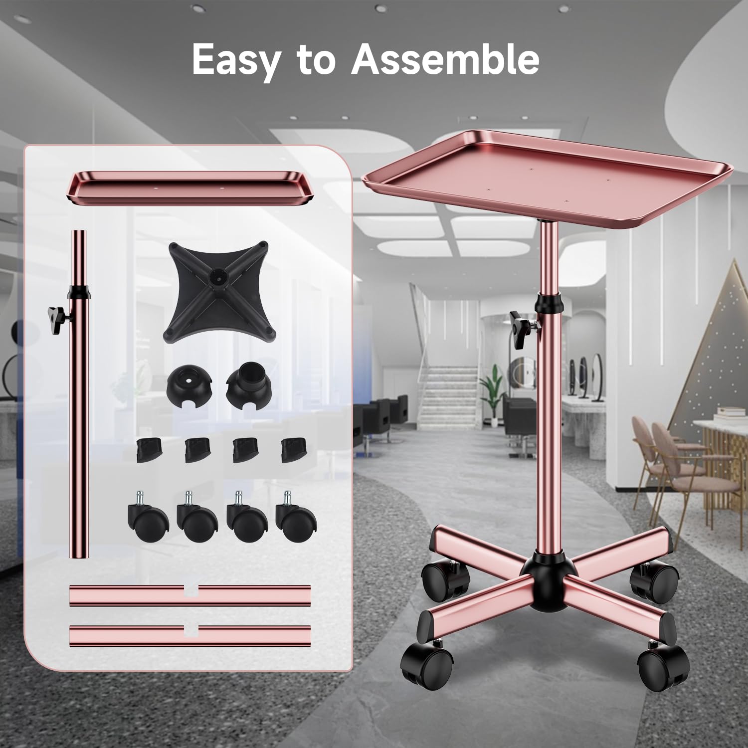LWADALN materiau-metal-rose-dore: construction robuste en metal pour environnements exigeants.