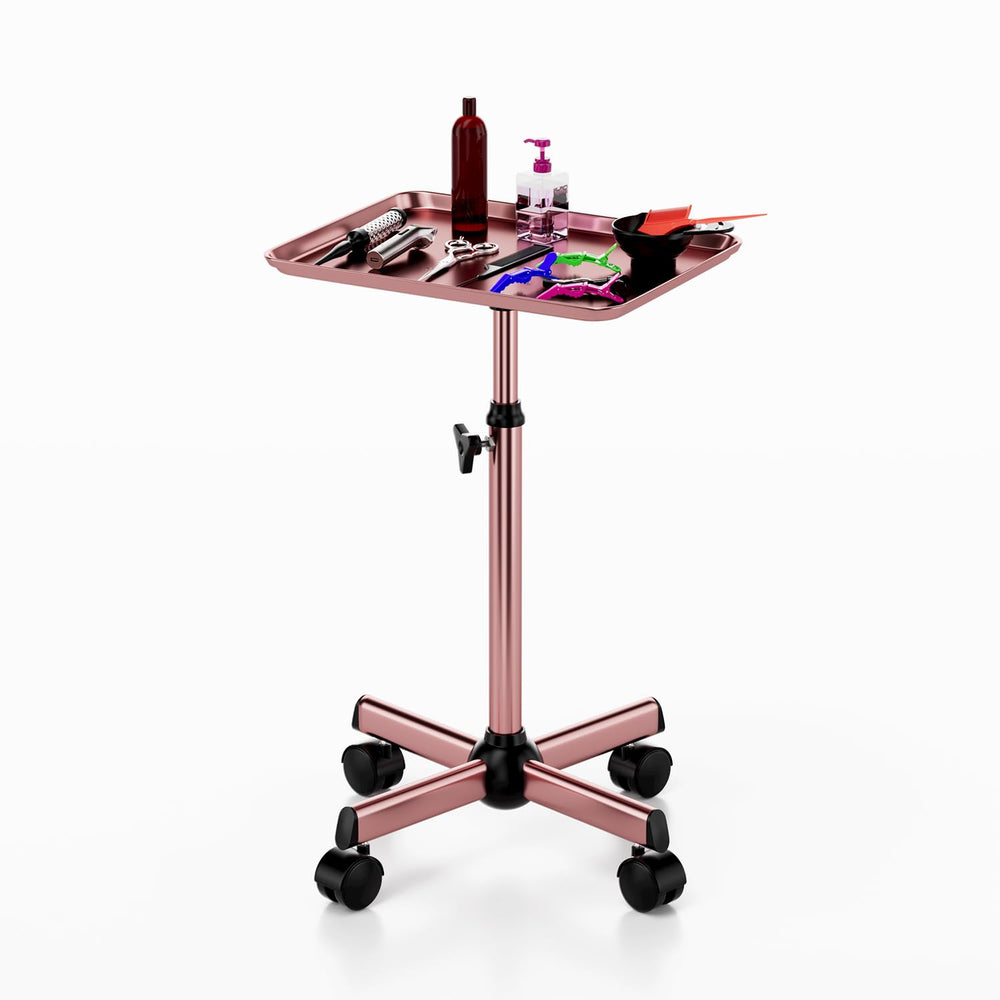 LWADALN montage-simple-plateau-roulant-rose-dore: installation rapide et sans effort.
