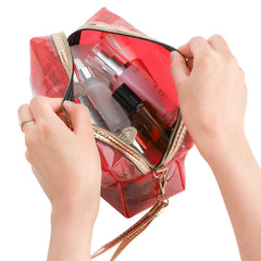 Lyellfe pochette cosmétique compacte voyage, facile à glisser dans votre sac.