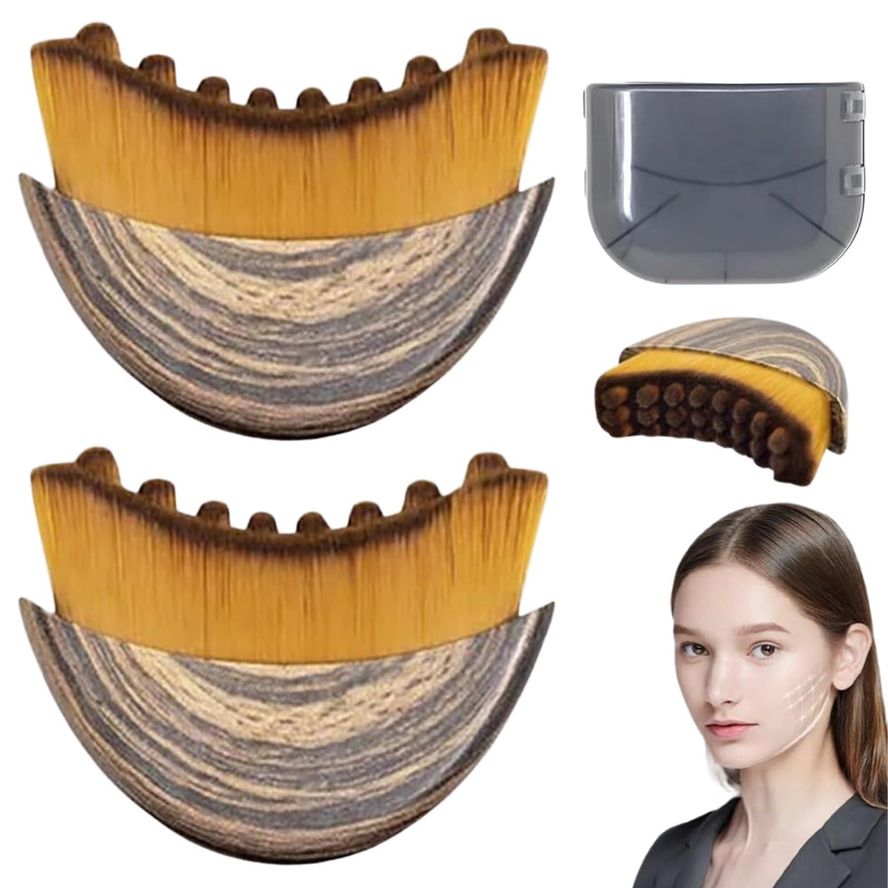 2PCS Brosse Contour Visage lymphatique – massage précis et ergonomique