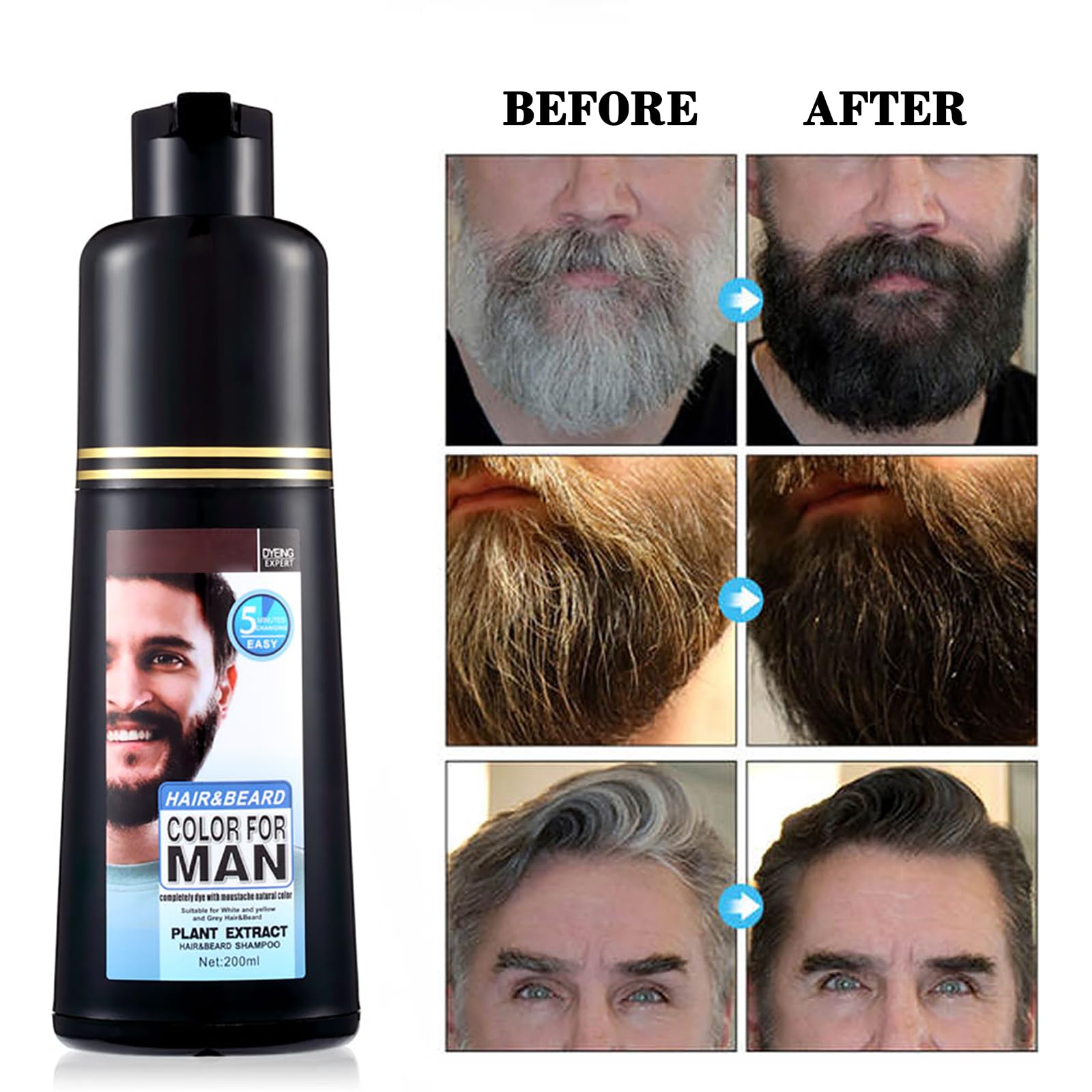 lymznus barbe moustache applicateur assure une application facile et précise.