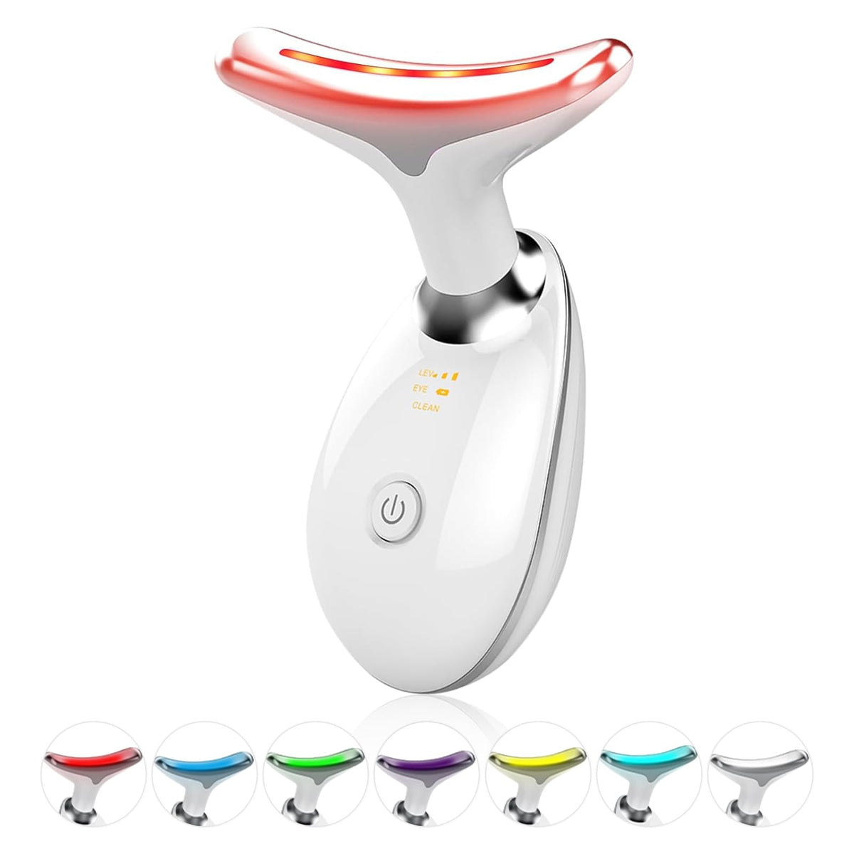 Lyndops Face Light avec 7 couleurs LED pour un soin lumineux à domicile.