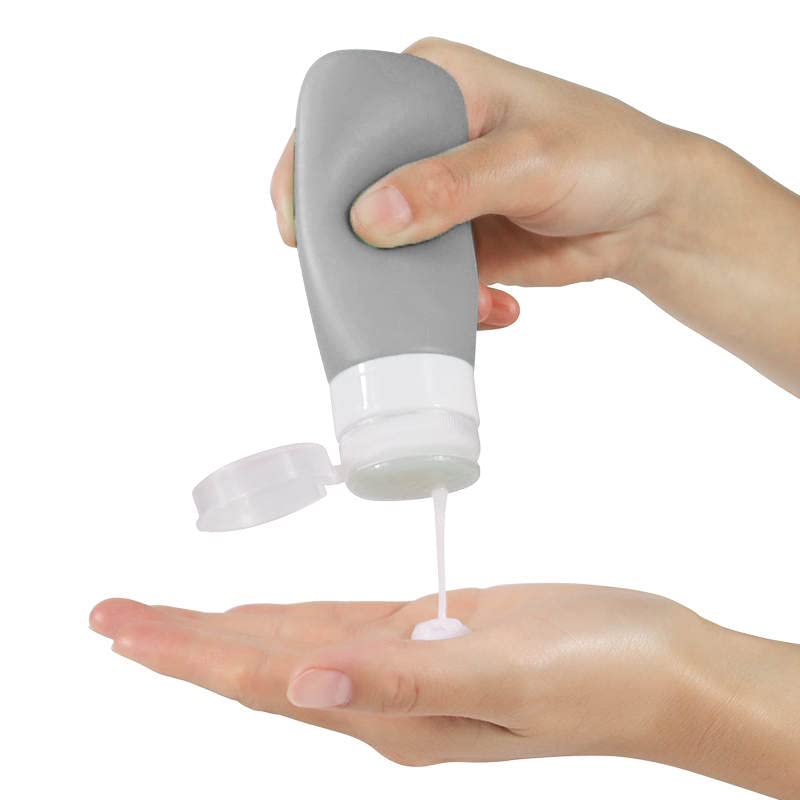 Pack de 3 bouteilles pratique pour bagage à main et valise.