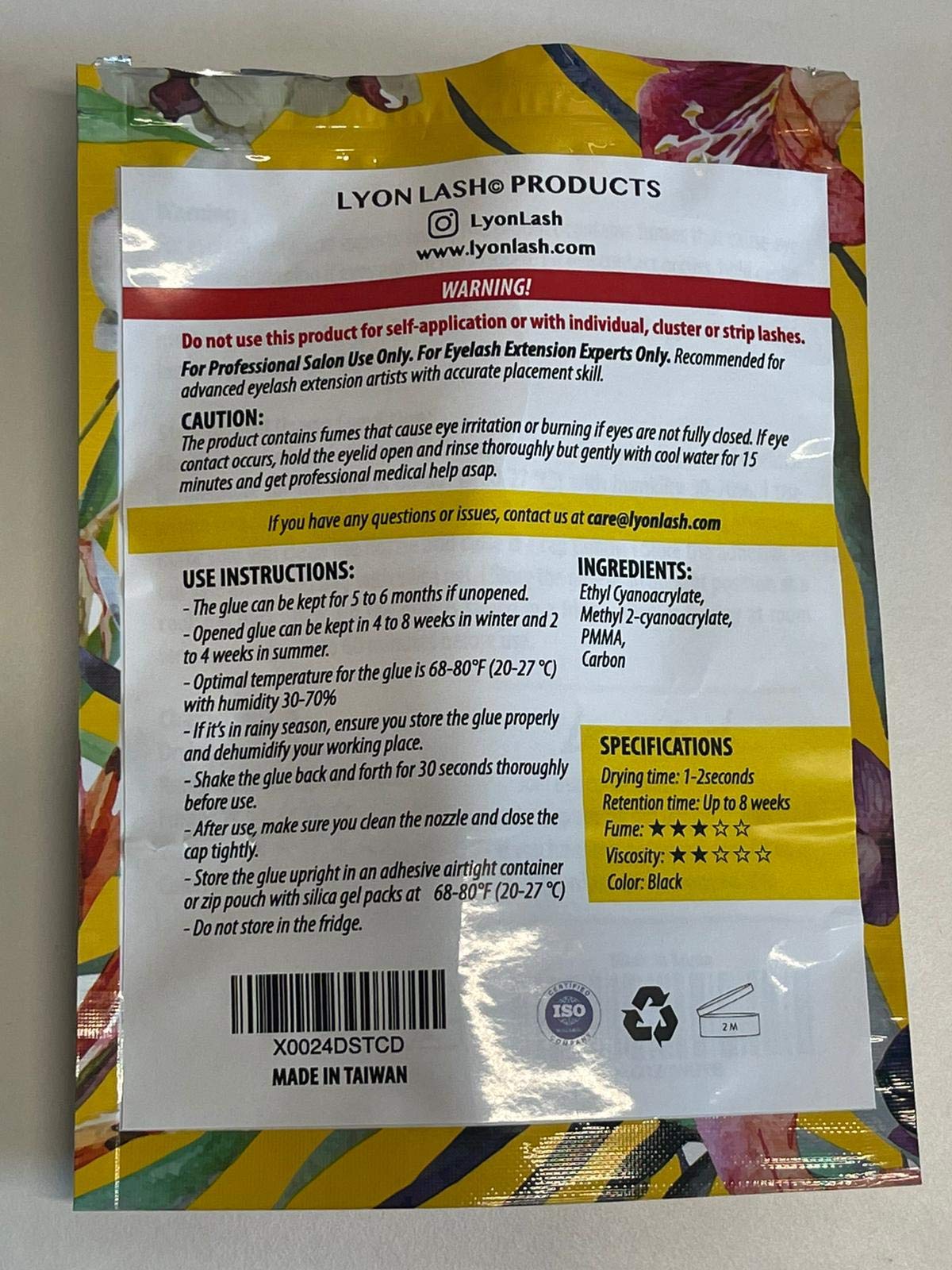 Lyon Lash glue pour detail showcases viscosity and control
