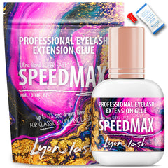 Lyon Lash SPEEDMAX Colle cils noir, séchage rapide pour pose efficace.