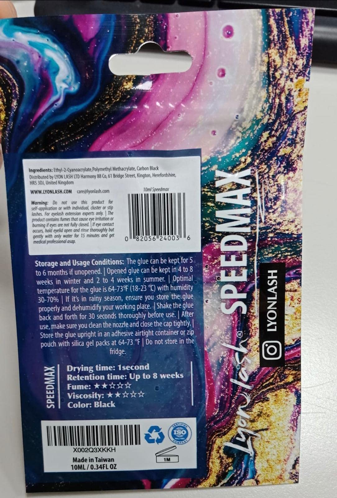 Lyon Lash SPEEDMAX Compatibilité avec cils à base carbone et performances professionnelles.