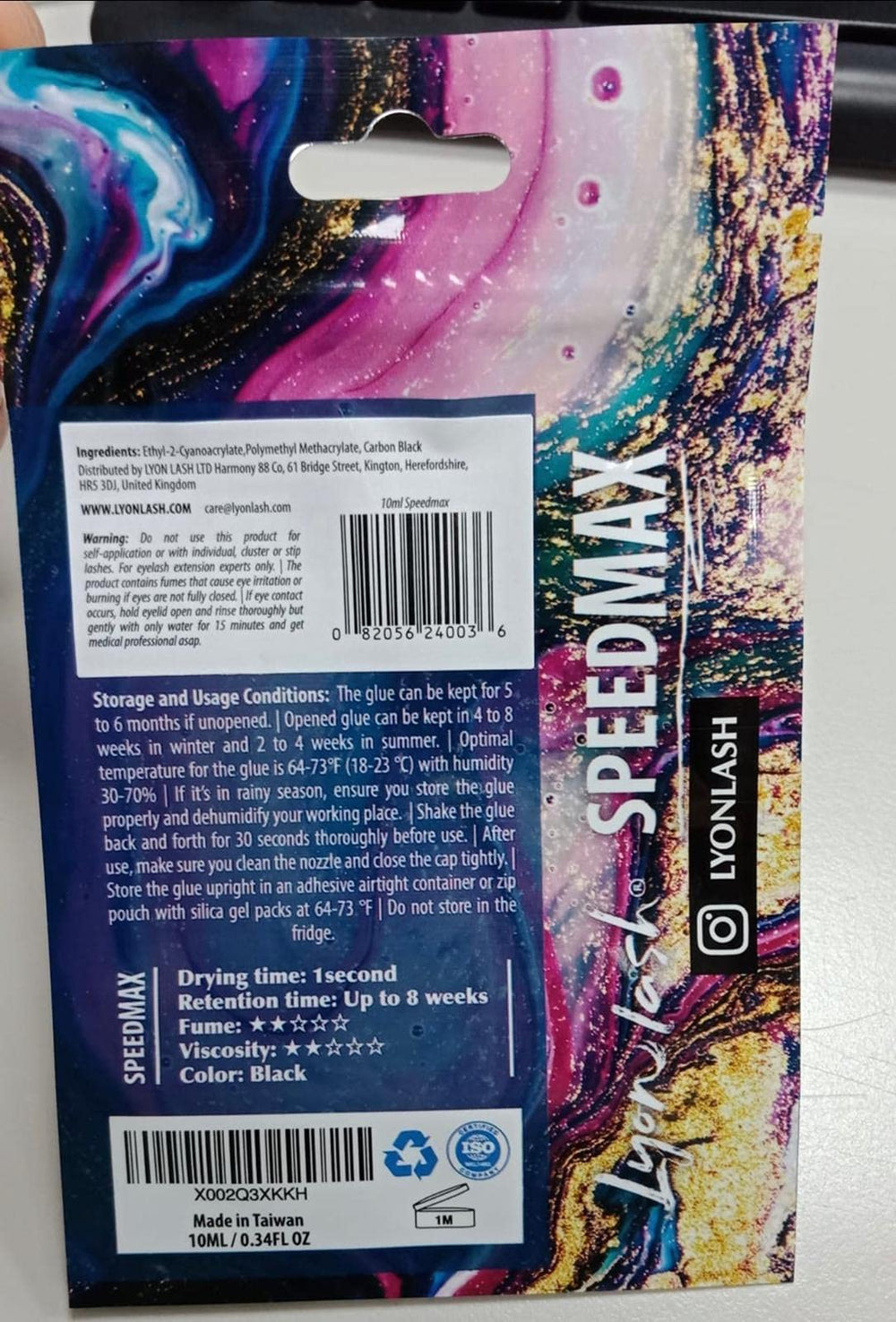 Lyon Lash SPEEDMAX Compatibilité avec cils à base carbone et performances professionnelles.