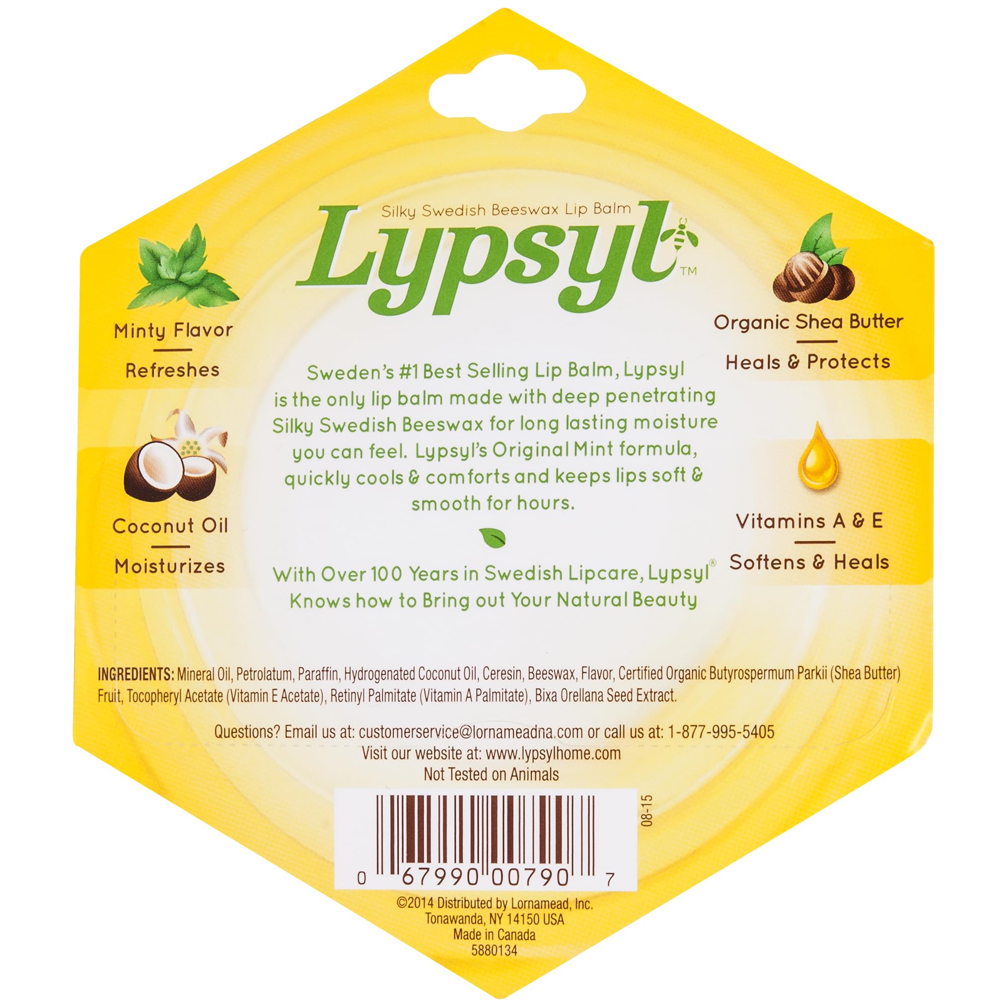 Application du baume Lypsyl lèvres original menthe pour hydratation