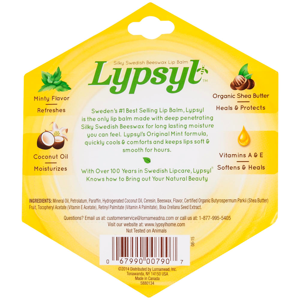 Application du baume Lypsyl lèvres original menthe pour hydratation