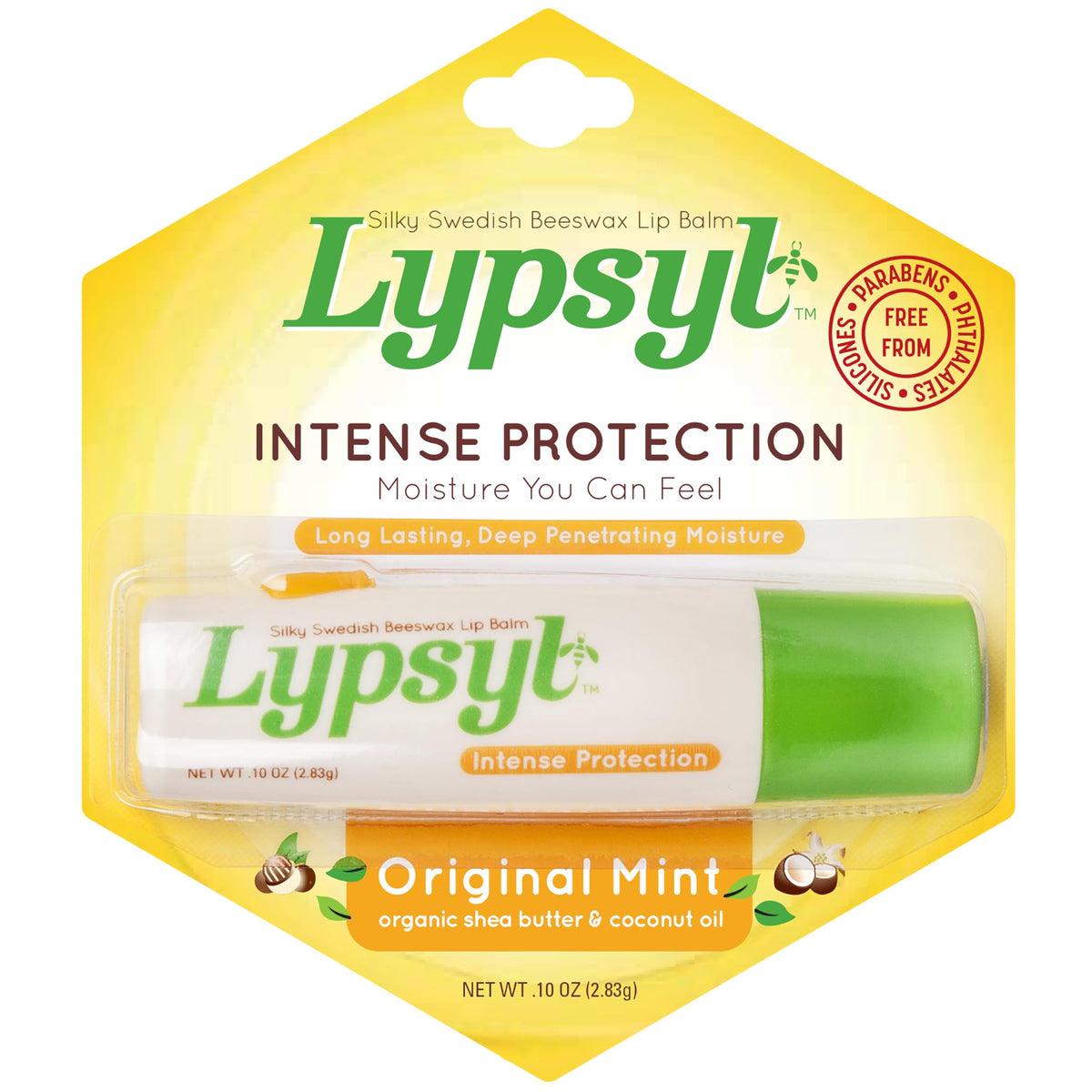 Lypsyl baume lèvres intense protection original menthe dans pack de 10