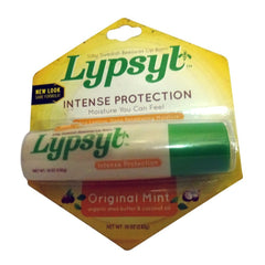 Lypsyl Intense Protection Original Mint lip balm; refreshing flavor and moisture.