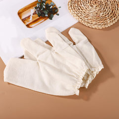 Lyreh gants en soie brute – texture douce qui caresse la peau et stimule la circulation.