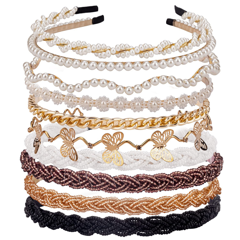 LYroo bandeau cheveux perles, look chic et confortable pour toutes les occasions.