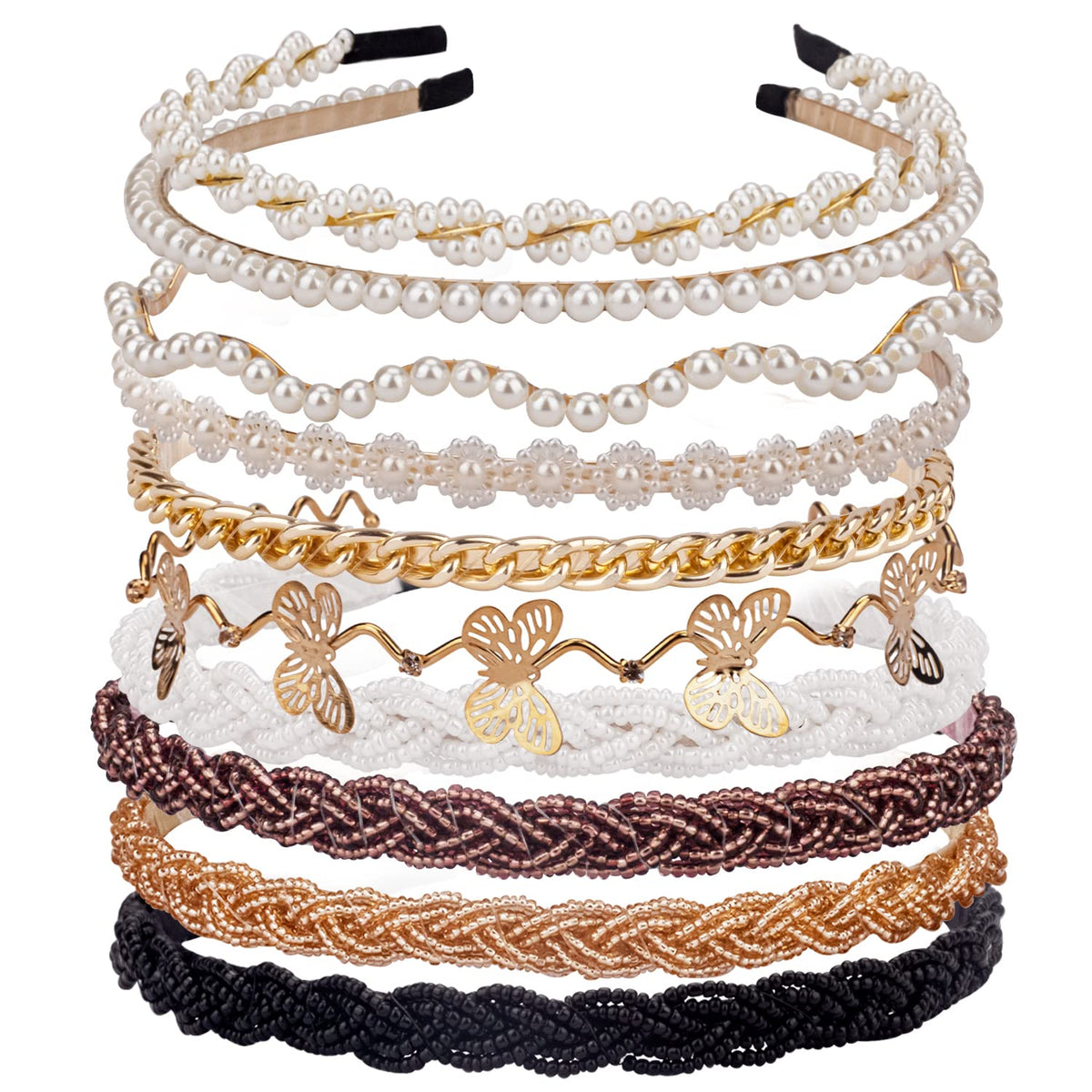 LYroo bandeau cheveux perles, look chic et confortable pour toutes les occasions.