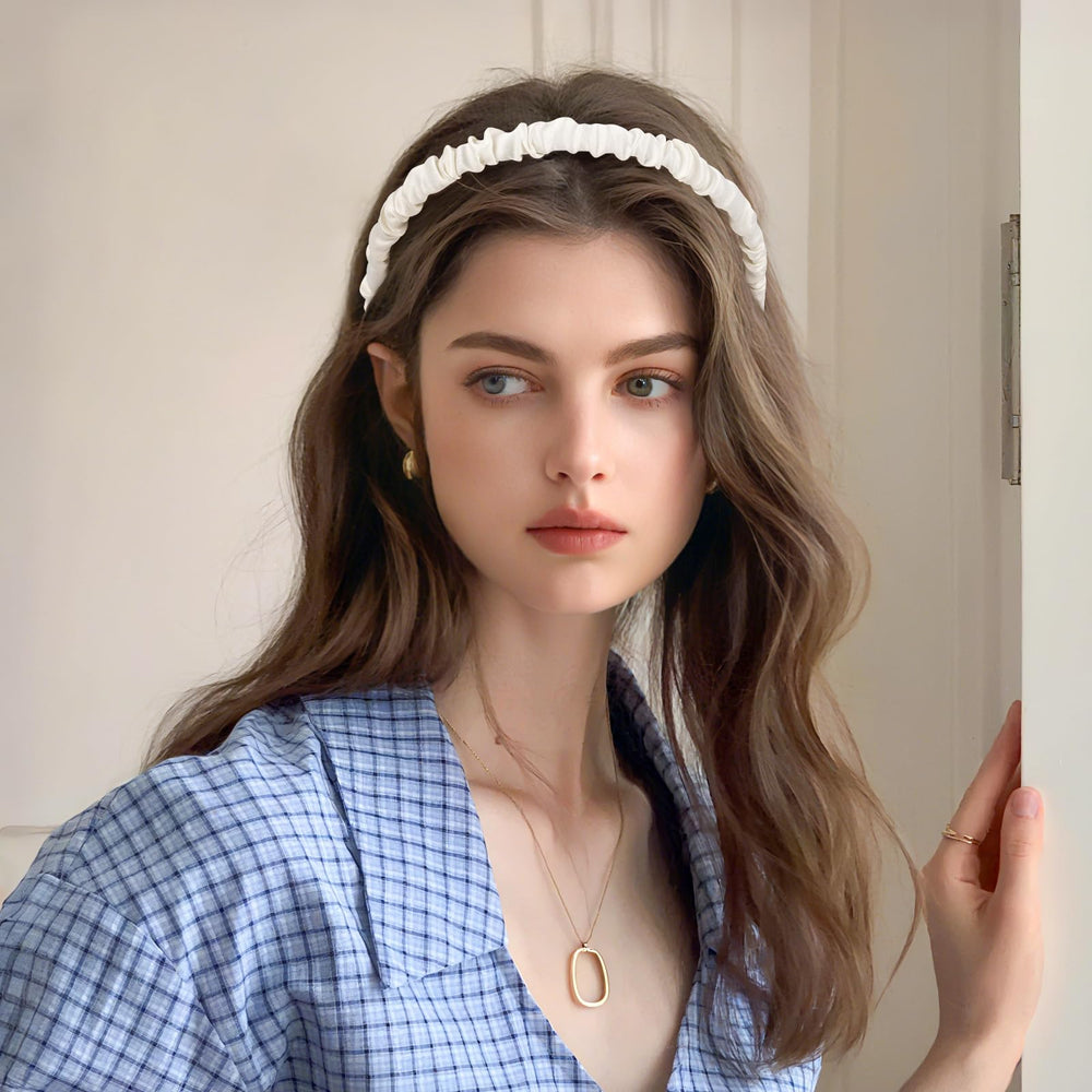 LYroo bandes-cheveux bleu perles, touche chic et élégante pour sorties.